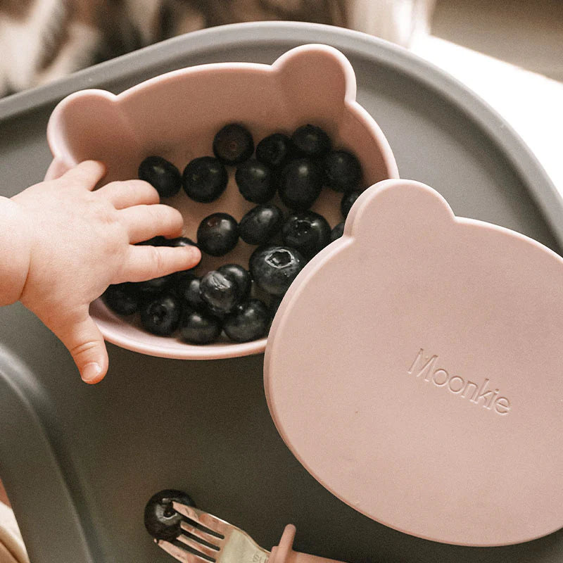Moonkie Silikonska vakuum posuda sa priborom (suction bowl)