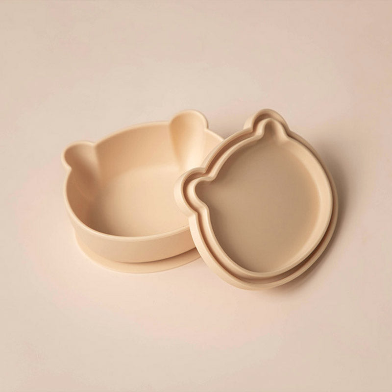 Moonkie Silikonska vakuum posuda sa priborom (suction bowl)