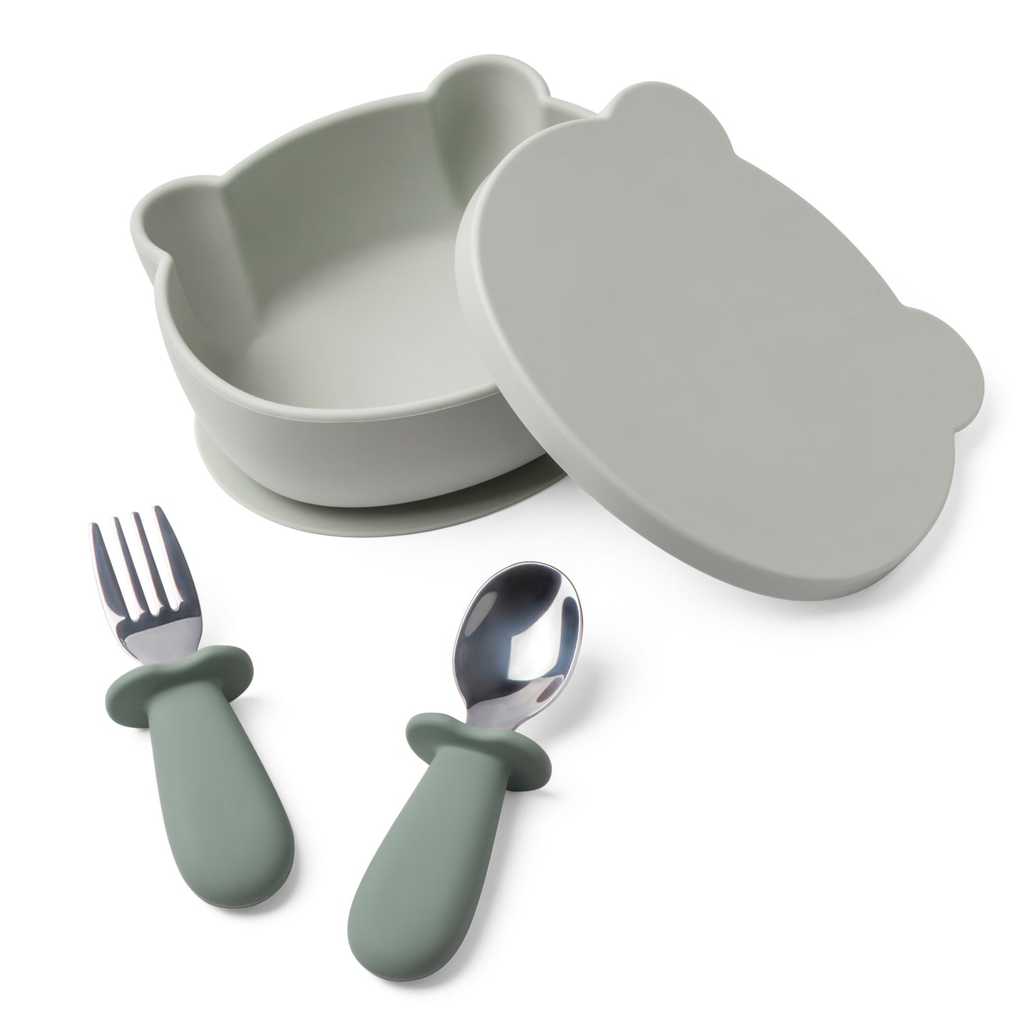 Moonkie Silikonska vakuum posuda sa priborom (suction bowl)