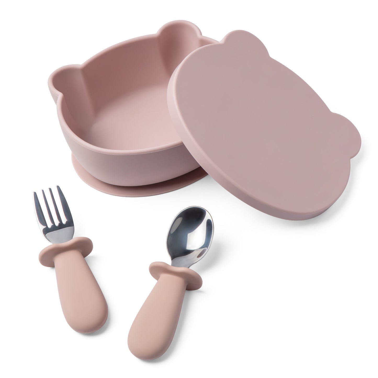 Moonkie Silikonska vakuum posuda sa priborom (suction bowl)