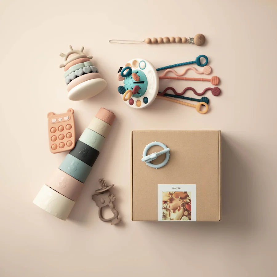 Moonkie Playtime gift set (5 igračaka) - set za učenje i razvoj